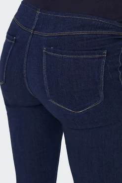 Vaquero skinny premamá barriga alta.
