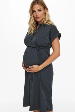 Vestido camisero liso maternity