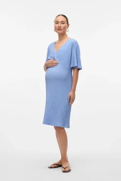 Vestido corto de manga corta maternity y lactancia