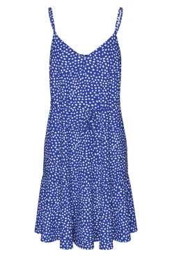 Vestido corto de tirantes fluido