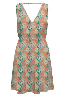 Vestido corto de tirantes anchos
