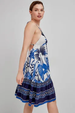 Vestido corto estampado