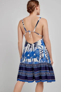 Vestido corto estampado