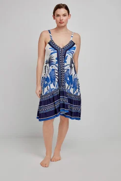 Vestido corto estampado