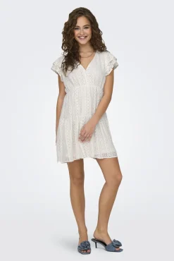 Vestido corto manga corta