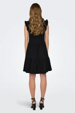 Vestido corto manga corta