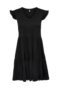 Vestido corto manga corta