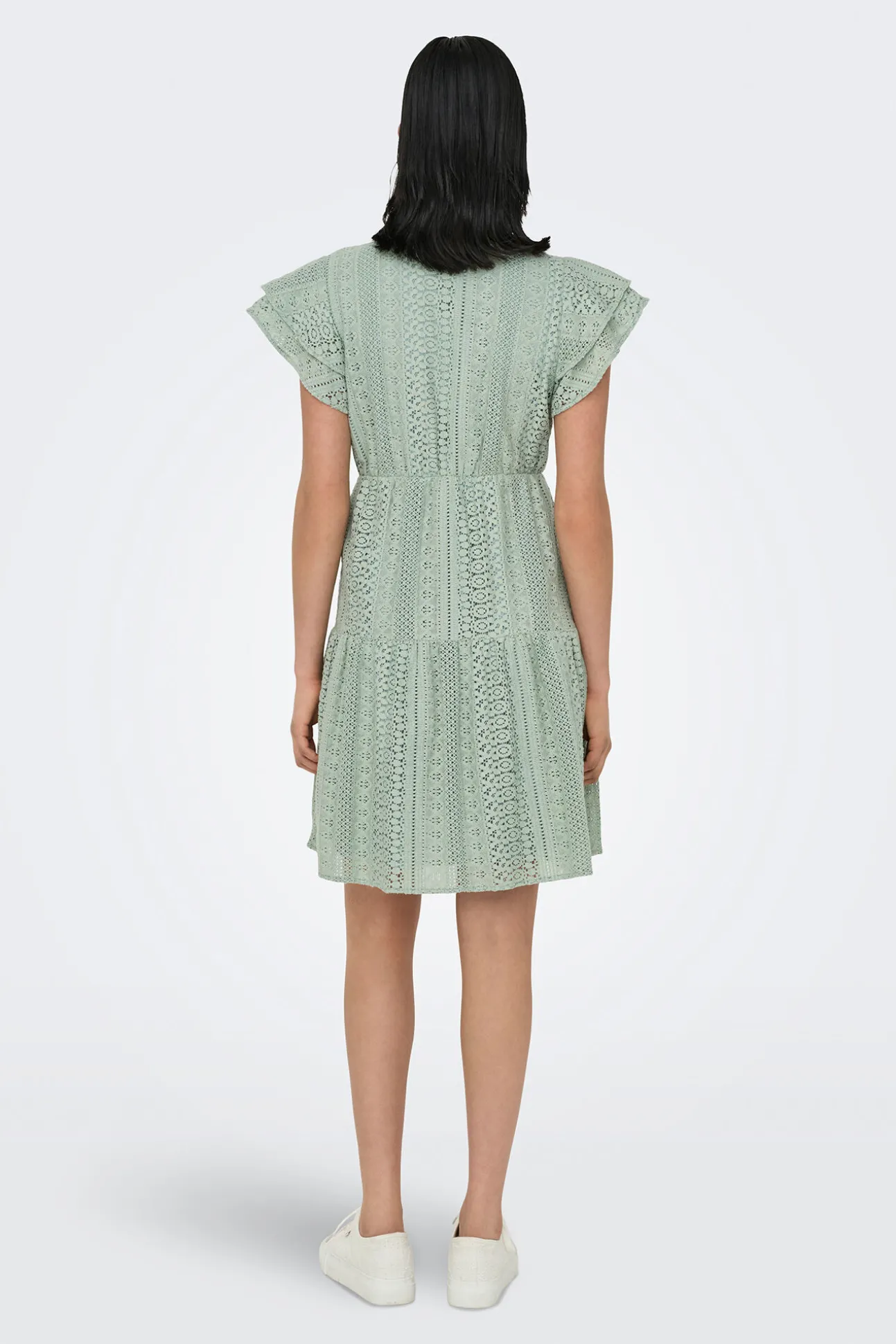 Vestido corto manga corta