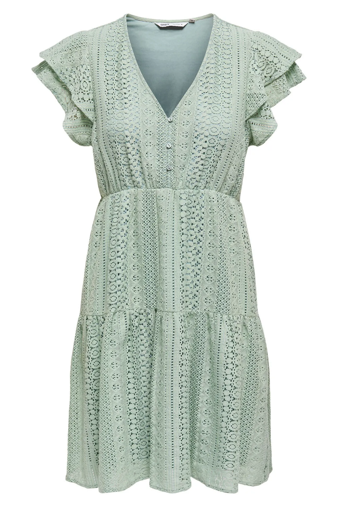 Vestido corto manga corta