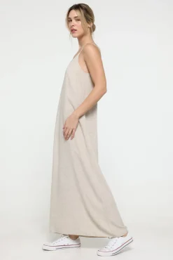 Vestido de lino largo
