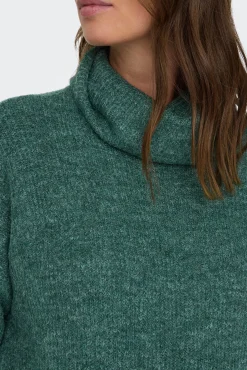 Vestido de punto corto cuello vuelto premamá