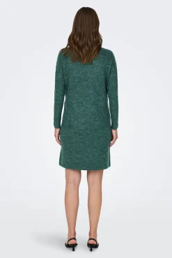 Vestido de punto corto cuello vuelto premamá
