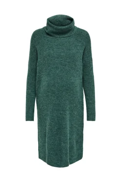 Vestido de punto corto cuello vuelto premamá
