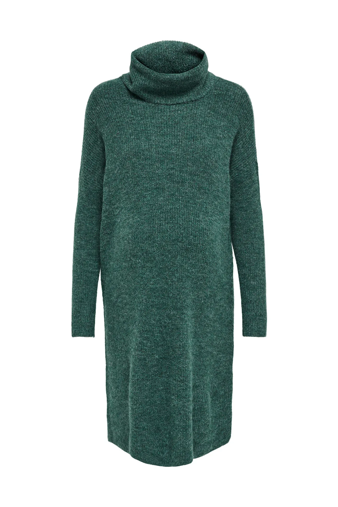 Vestido de punto corto cuello vuelto premamá