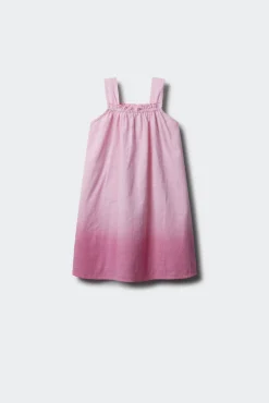 Vestido dip dye rosa niña