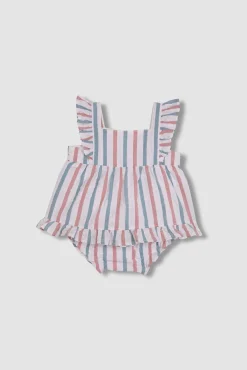Vestido estampado blanco