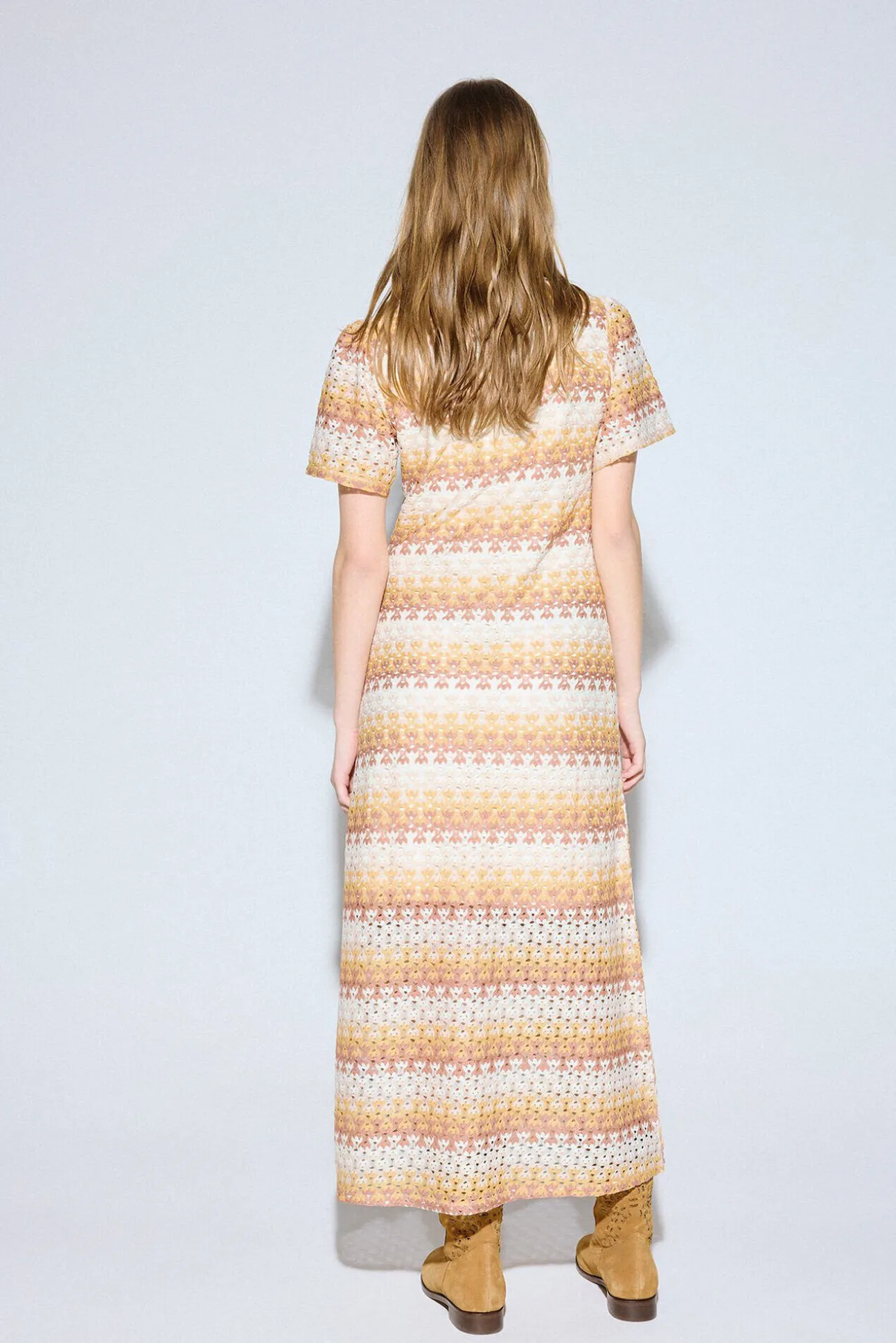 Vestido estructura multicolor