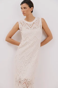 Vestido largo crochet