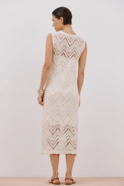 Vestido largo crochet