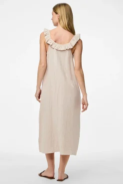 Vestido largo de algodón
