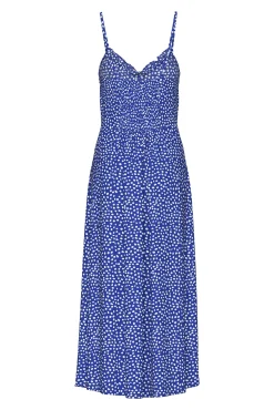 Vestido largo de lunares