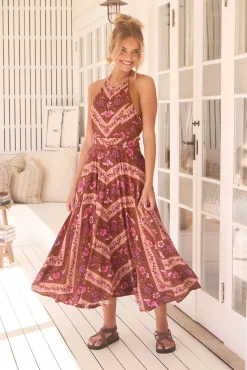 Vestido largo estampado Cannes