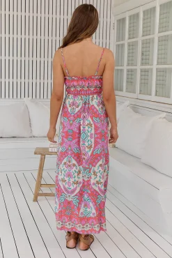 Vestido largo estampado Cleo