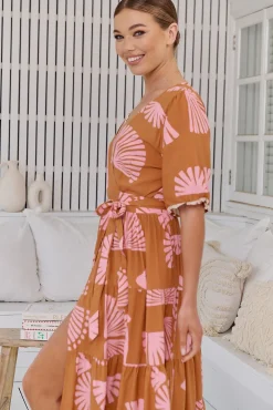 Vestido largo estampado Maddi