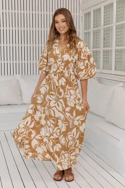 Vestido largo estampado Sonya