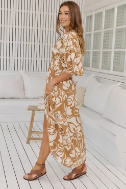 Vestido largo estampado Sonya