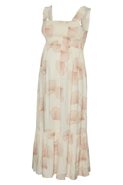 Vestido largo fluido maternity