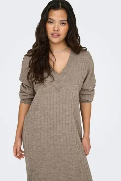 Vestido midi de punto
