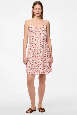 Vestido midi de tirantes