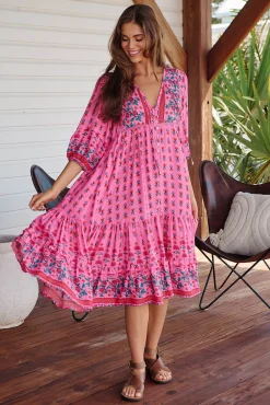 Vestido midi estampado Monday
