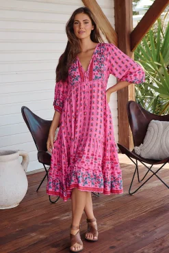 Vestido midi estampado Monday