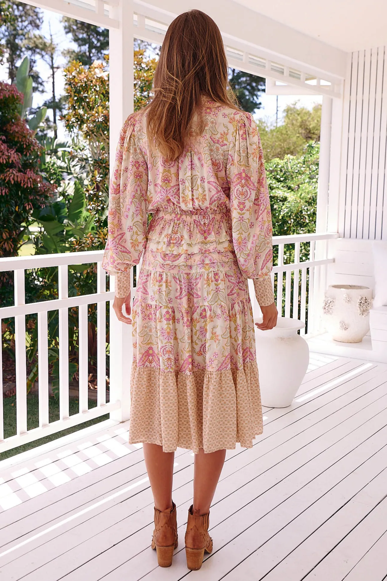 Vestido midi estampado Serenade