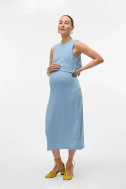 Vestido midi maternity