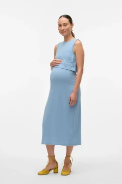 Vestido midi maternity