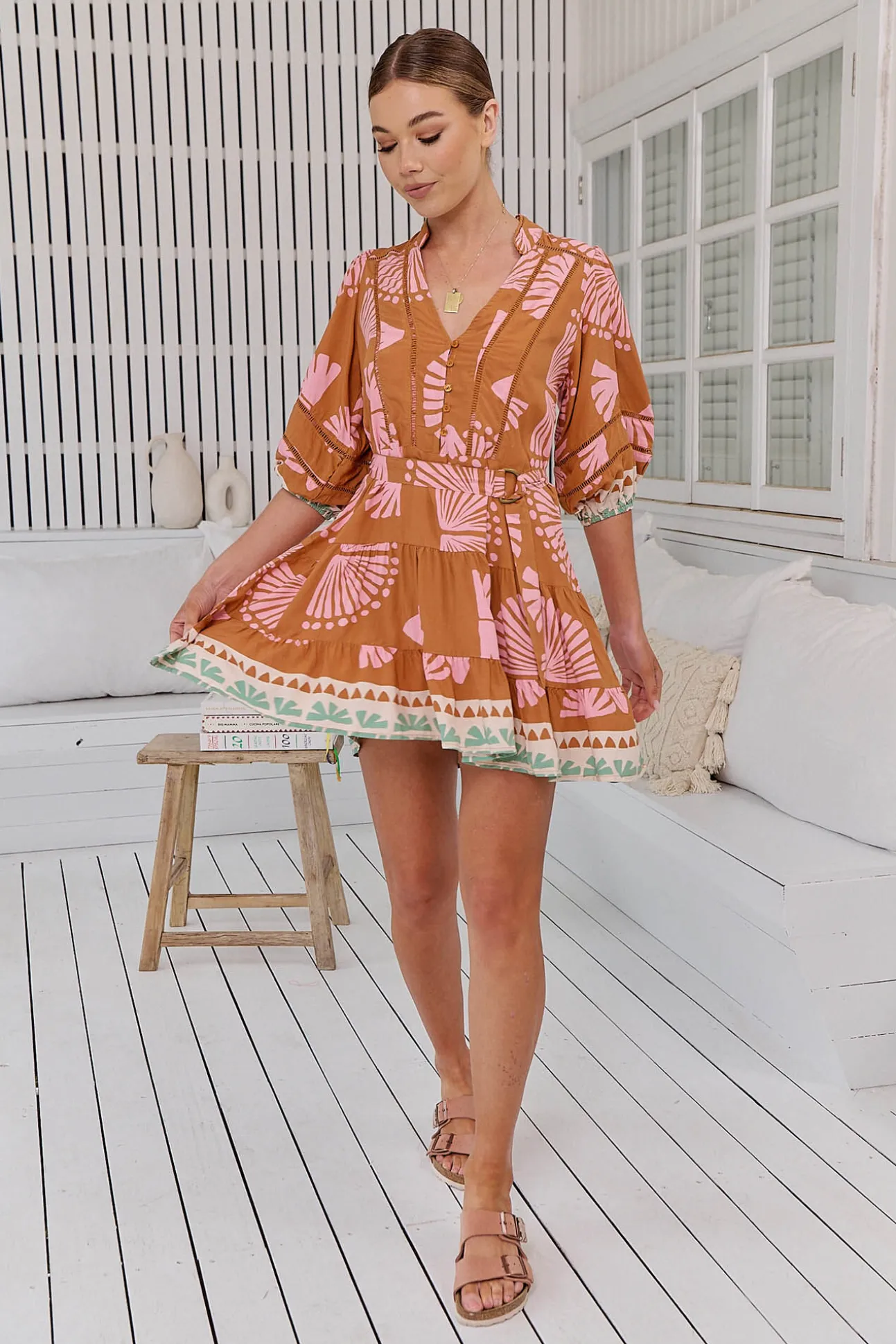 Vestido mini estampado Jayde