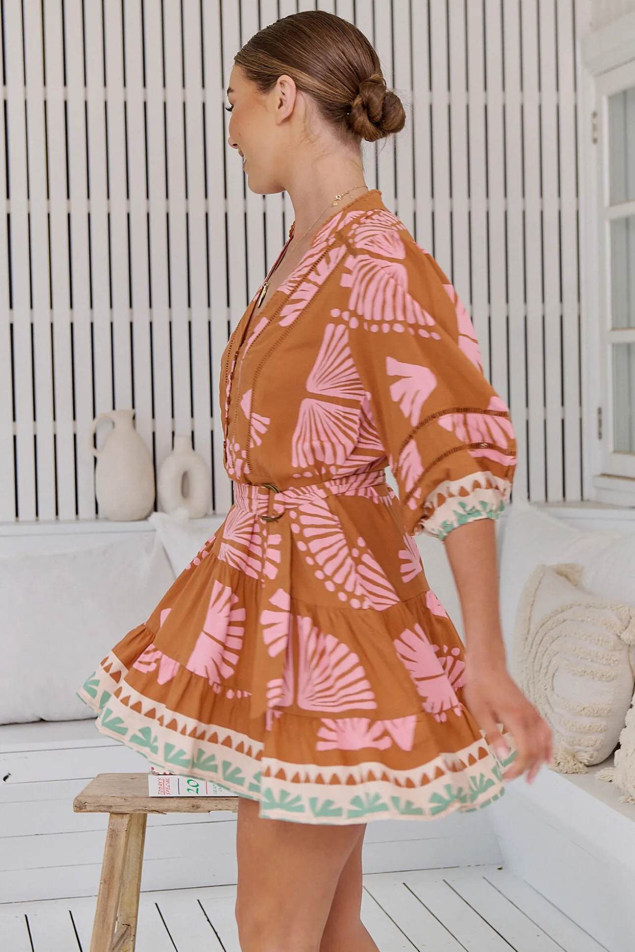 Vestido mini estampado Jayde