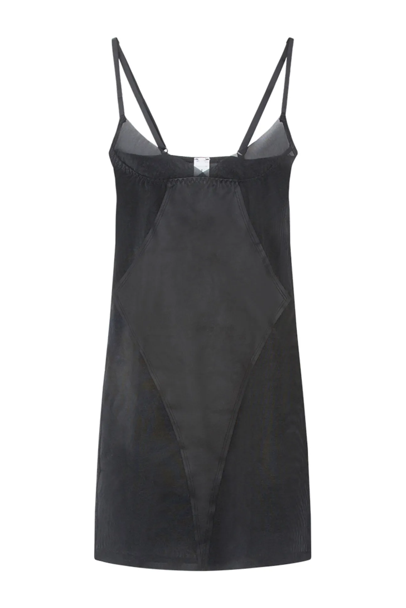Vestido moldeador tul negro