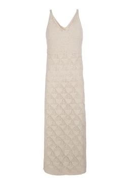 Vestido punto calado