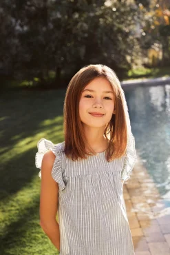 Vestido rayas niña