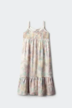 Vestido tirantes crochet niña