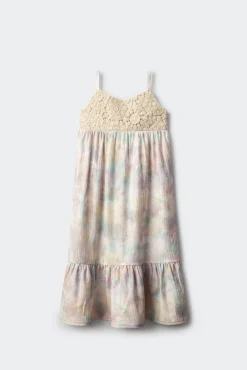Vestido tirantes crochet niña