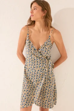 Vestido tirantes estampado sello