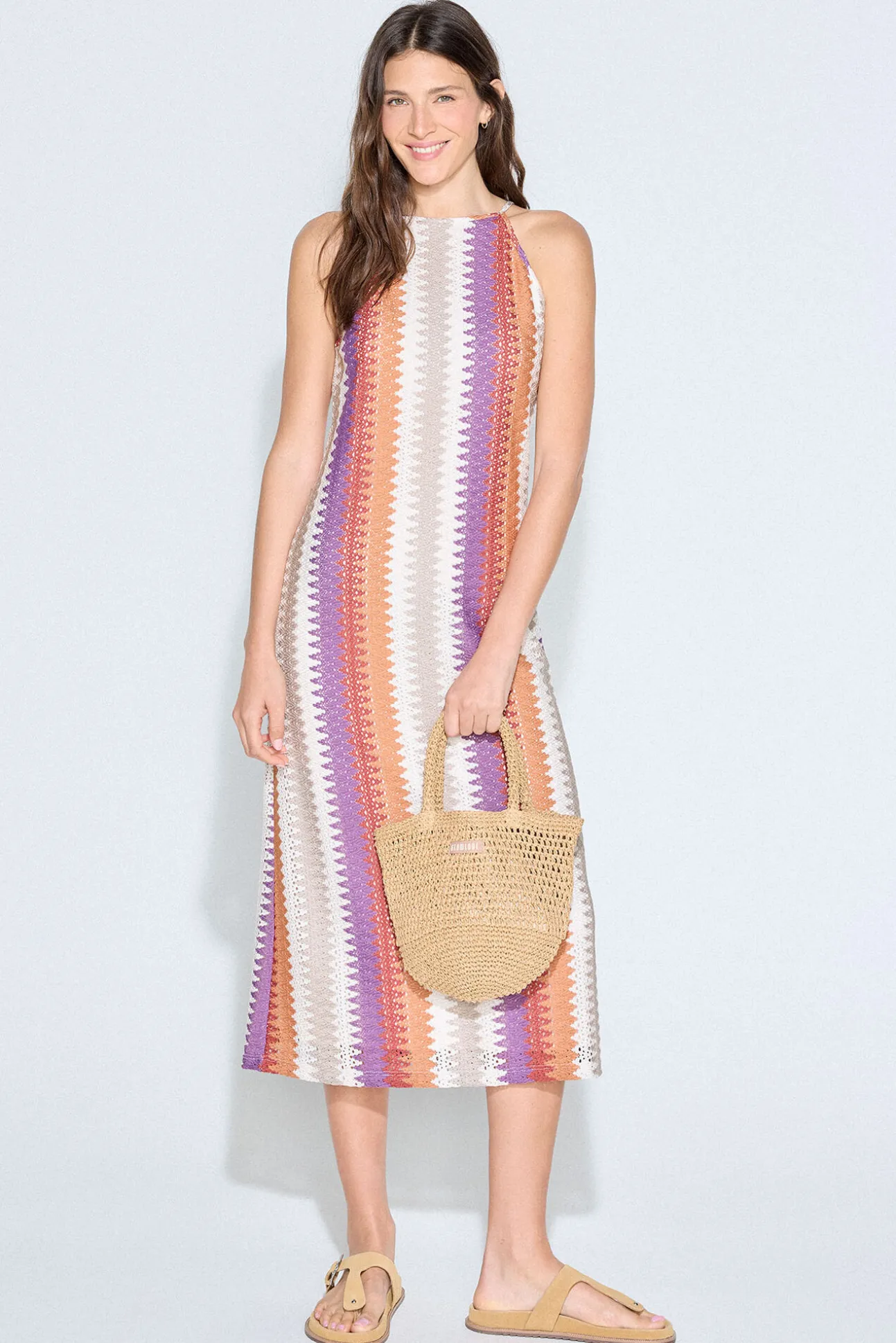 Vestido tirantes multicolor