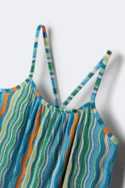 Vestido tricolor niña