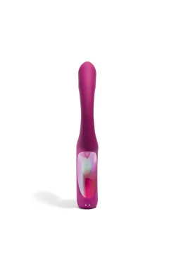 Vibrador conejito con succión Momba Borgoña