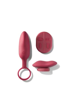 Vibrador para parejas con control remoto Mobi
